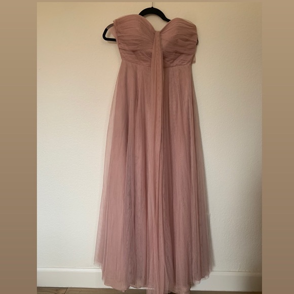 Jenny Yoo JULIA Whipped Apricot Tulle Bridesmaid Dress - CONVERTIBLE STRAPS - Picture 3 of 6